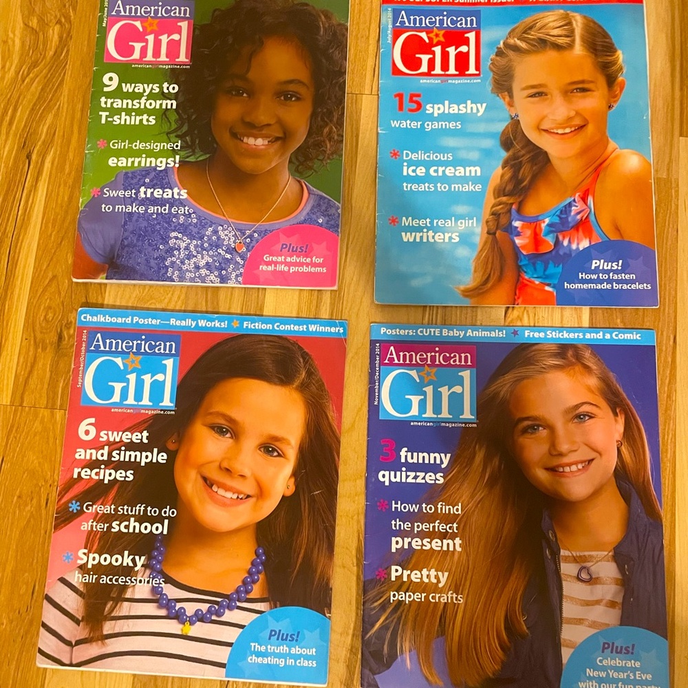 RARE 4 issues of AG American Girl Magazine 2014